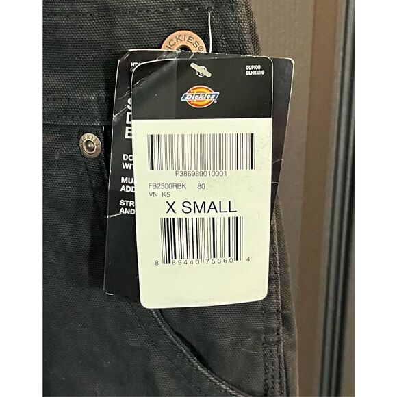 Dickies womens Denim Double Front Bib Overalls - Picture 6 of 7